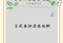 兰花施肥的正确方法（助力兰花健康生长的肥料选择与使用技巧）